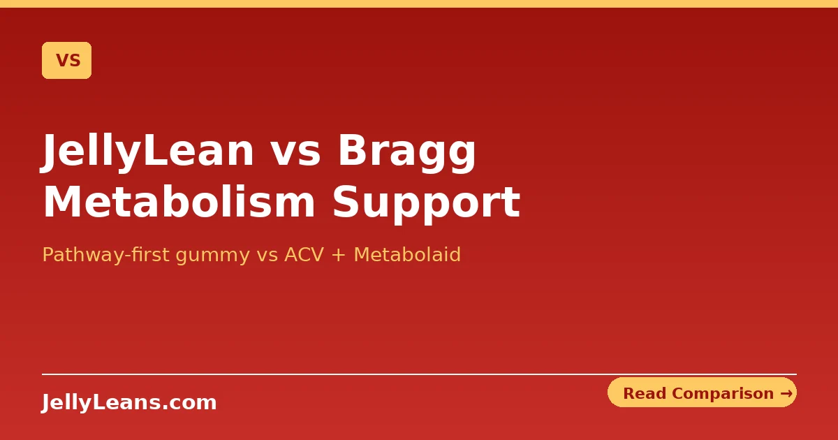 JellyLean vs Bragg Metabolism Support — JellyLean comparison